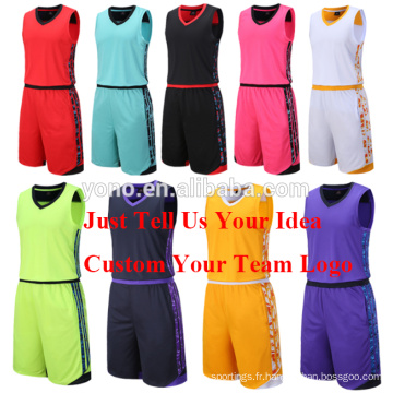 Maillot de basket-ball de haute qualité nouveau modèle ensemble uniforme de football en gros